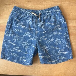 Fair Harbor Kids Boy Swim Trunks Lined Elastic Waist - Size Medium (7/8)